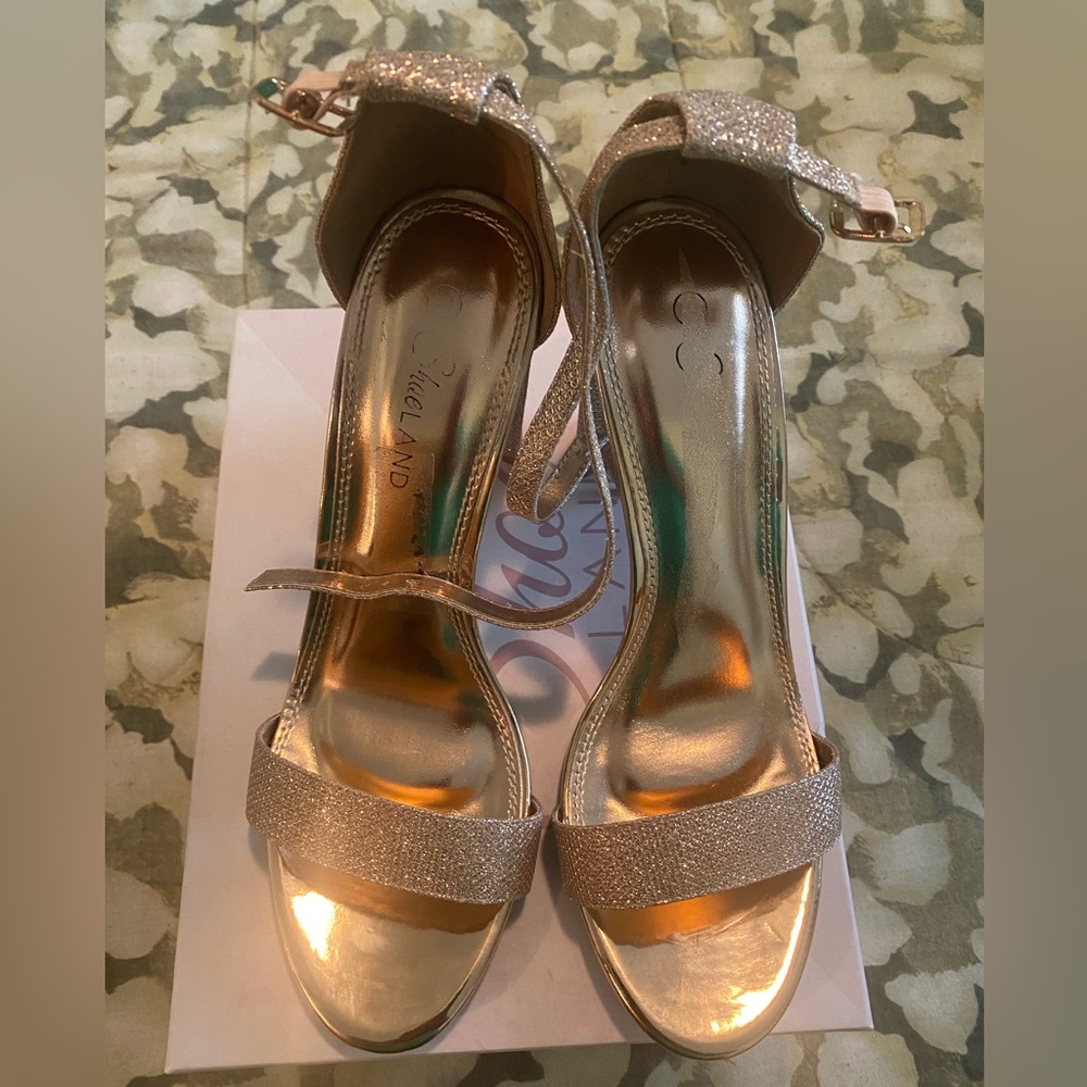 Rose gold heels